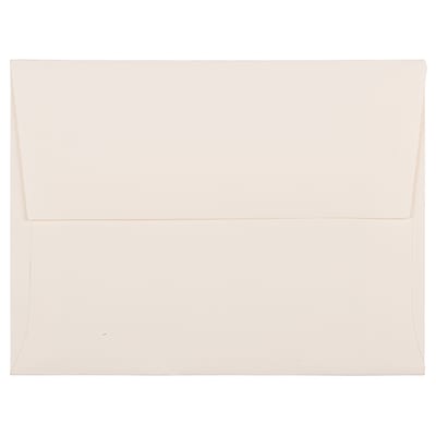 JAM Paper® A2 Strathmore Invitation Envelopes, 4.375 x 5.75, Natural White Pinstripe, 25/Pack (50170)