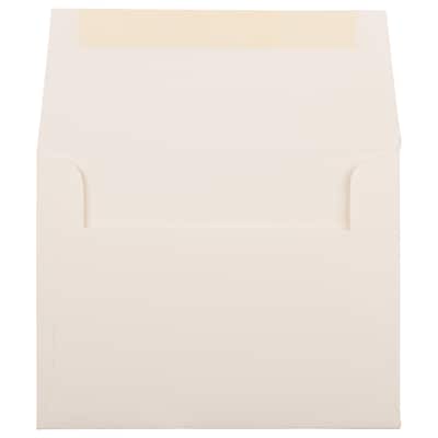 JAM Paper® A2 Strathmore Invitation Envelopes, 4.375 x 5.75, Natural White Pinstripe, 25/Pack (50170)