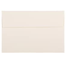 JAM Paper® A8 Strathmore Invitation Envelopes, 5.5 x 8.125, Natural White Linen, 25/Pack (59763)