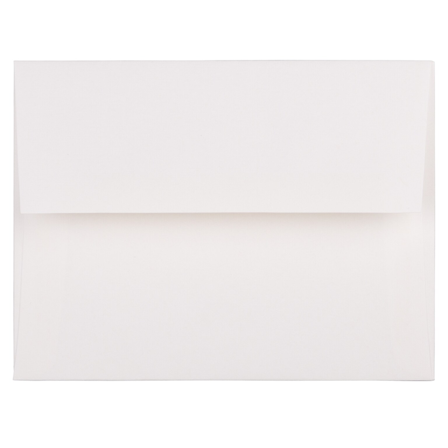 JAM Paper A2 Strathmore Invitation Envelopes, 4.375 x 5.75, Bright White Linen, 25/Pack (66670)