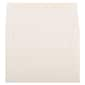 JAM Paper A6 Strathmore Invitation Envelopes, 4.75 x 6.5, Natural White Linen, 50/Pack (74083I)