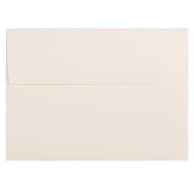 JAM Paper® A7 Strathmore Invitation Envelopes, 5.25 x 7.25, Natural White Linen, 25/Pack (82011)