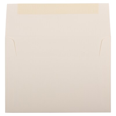 JAM Paper® A7 Strathmore Invitation Envelopes, 5.25 x 7.25, Natural White Linen, 50/Pack (82011I)