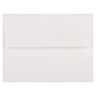 JAM Paper A2 Strathmore Invitation Envelopes, 4.375 x 5.75, Bright White Laid, Bulk 250/Box (99118H)