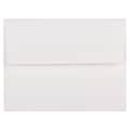 JAM Paper A2 Strathmore Invitation Envelopes, 4.375 x 5.75, Bright White Laid, Bulk 1000/Carton (991