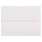 JAM Paper A2 Strathmore Invitation Envelopes, 4.375 x 5.75, Bright White Laid, 25/Pack (99118)