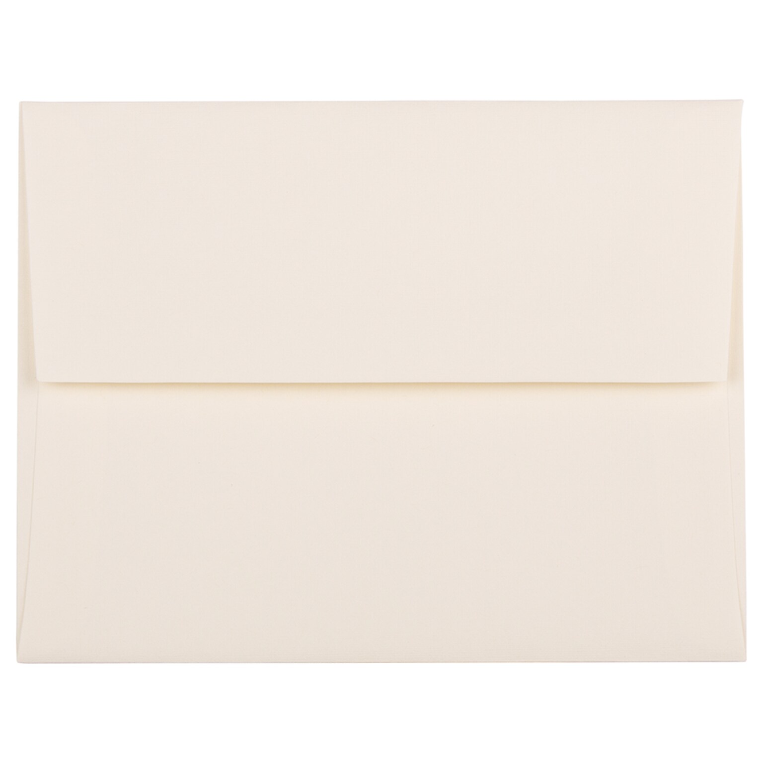 JAM Paper A2 Strathmore Invitation Envelopes, 4.375 x 5.75, Natural White Linen, 50/Pack (99761I)