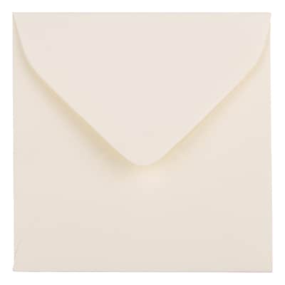 JAM Paper 3.125 x 3.125 Square Strathmore Invitation Envelopes, Natural White Wove, 25/Pack (111250)