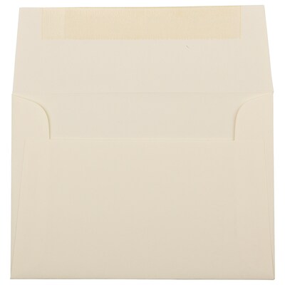 JAM Paper 4Bar A1 Strathmore Invitation Envelopes, 3.625 x 5.125, Ivory Wove, 25/Pack (191133)