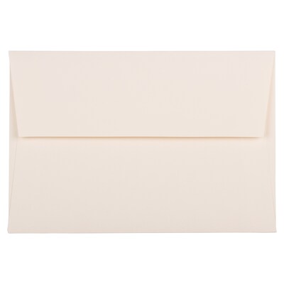 JAM Paper A8 Strathmore Invitation Envelopes, 5.5 x 8.125, Natural White Wove, 25/Pack (191205)