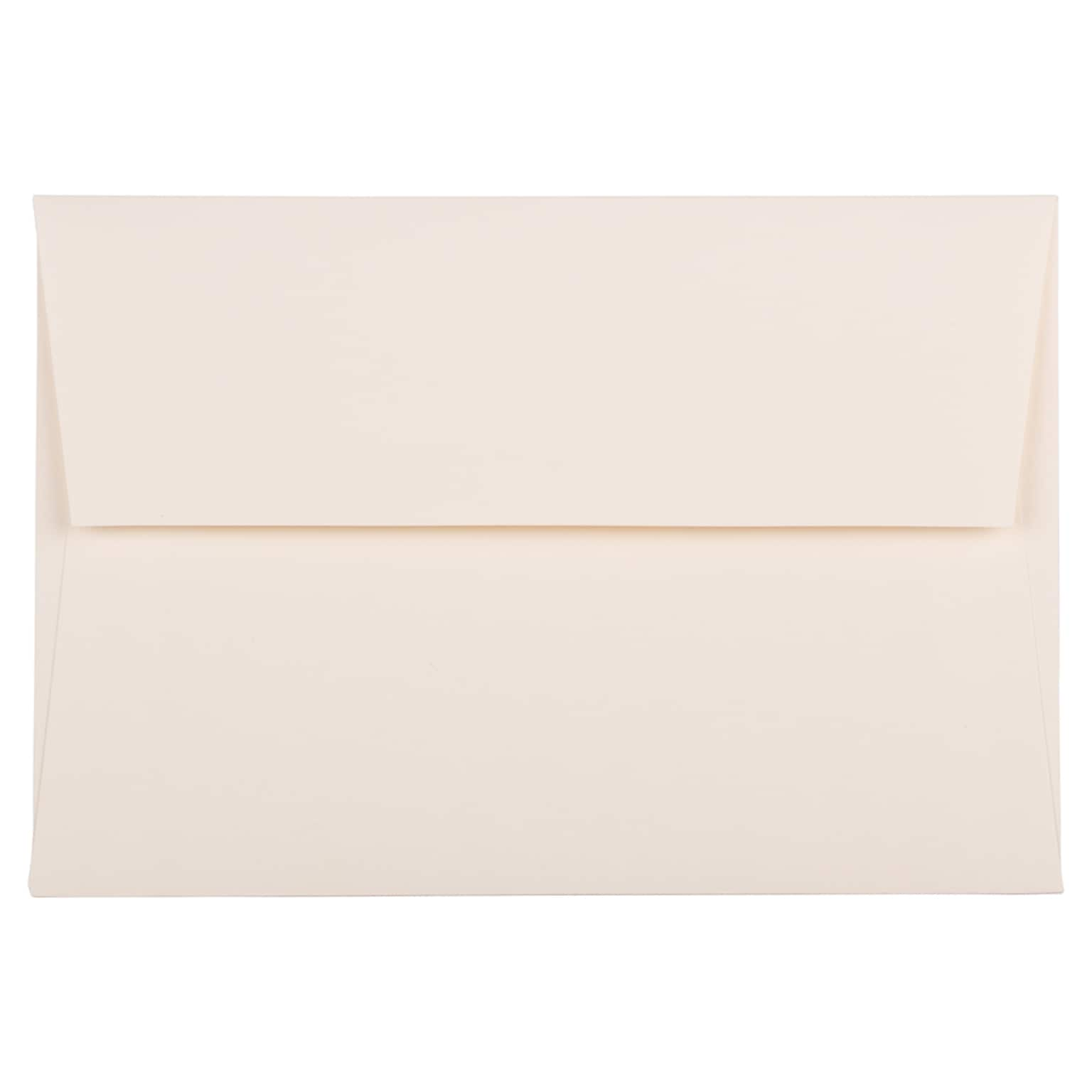 JAM Paper A8 Strathmore Invitation Envelopes, 5.5 x 8.125, Natural White Wove, 25/Pack (191205)