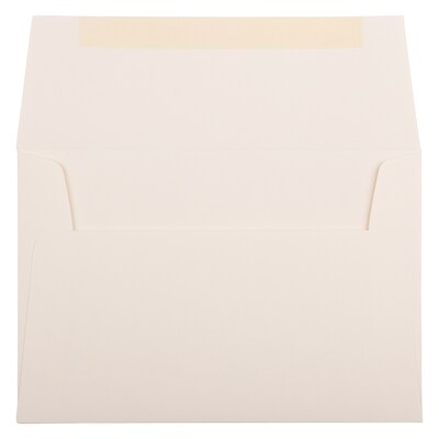 JAM Paper A8 Strathmore Invitation Envelopes, 5.5 x 8.125, Natural White Wove, 25/Pack (191205)