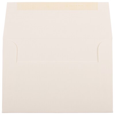 JAM Paper A8 Strathmore Invitation Envelopes, 5.5 x 8.125, Natural White Pinstripe, 25/Pack (191213)