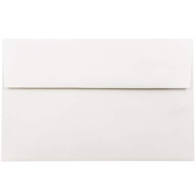 JAM Paper A10 Strathmore Invitation Envelopes, 6 x 9.5, Bright White Wove, Bulk 1000/Carton (191220B