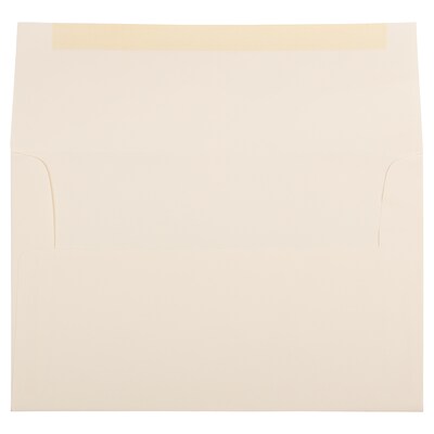 JAM Paper A10 Strathmore Invitation Envelopes, 6 x 9.5, Natural White Wove, 25/Pack (191223)