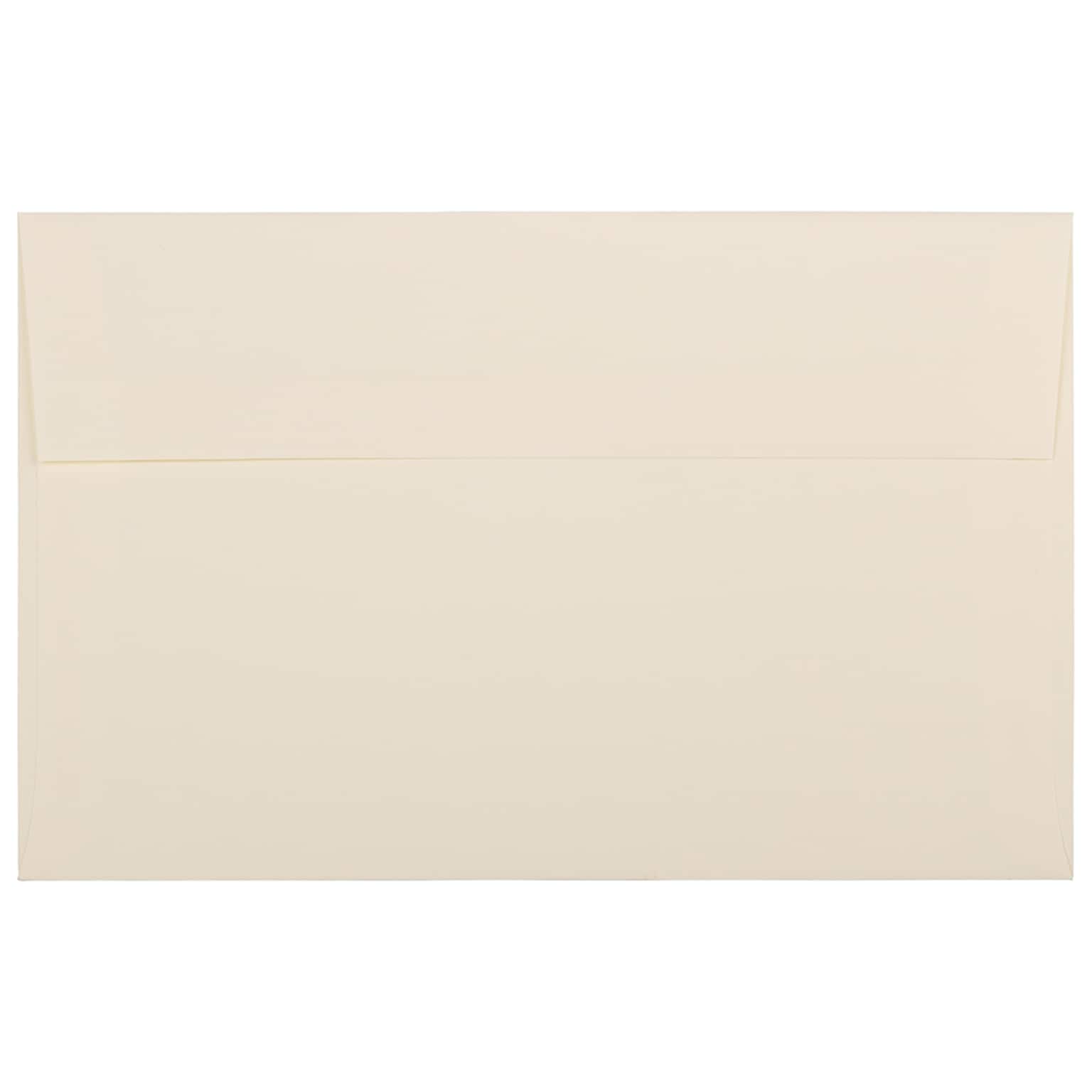 JAM Paper® A10 Strathmore Invitation Envelopes, 6 x 9.5, Ivory Laid, 50/Pack (191229I)