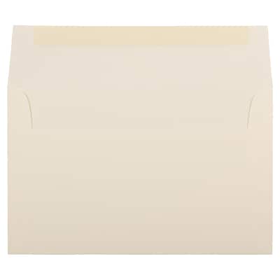 JAM Paper® A10 Strathmore Invitation Envelopes, 6 x 9.5, Ivory Laid, 50/Pack (191229I)