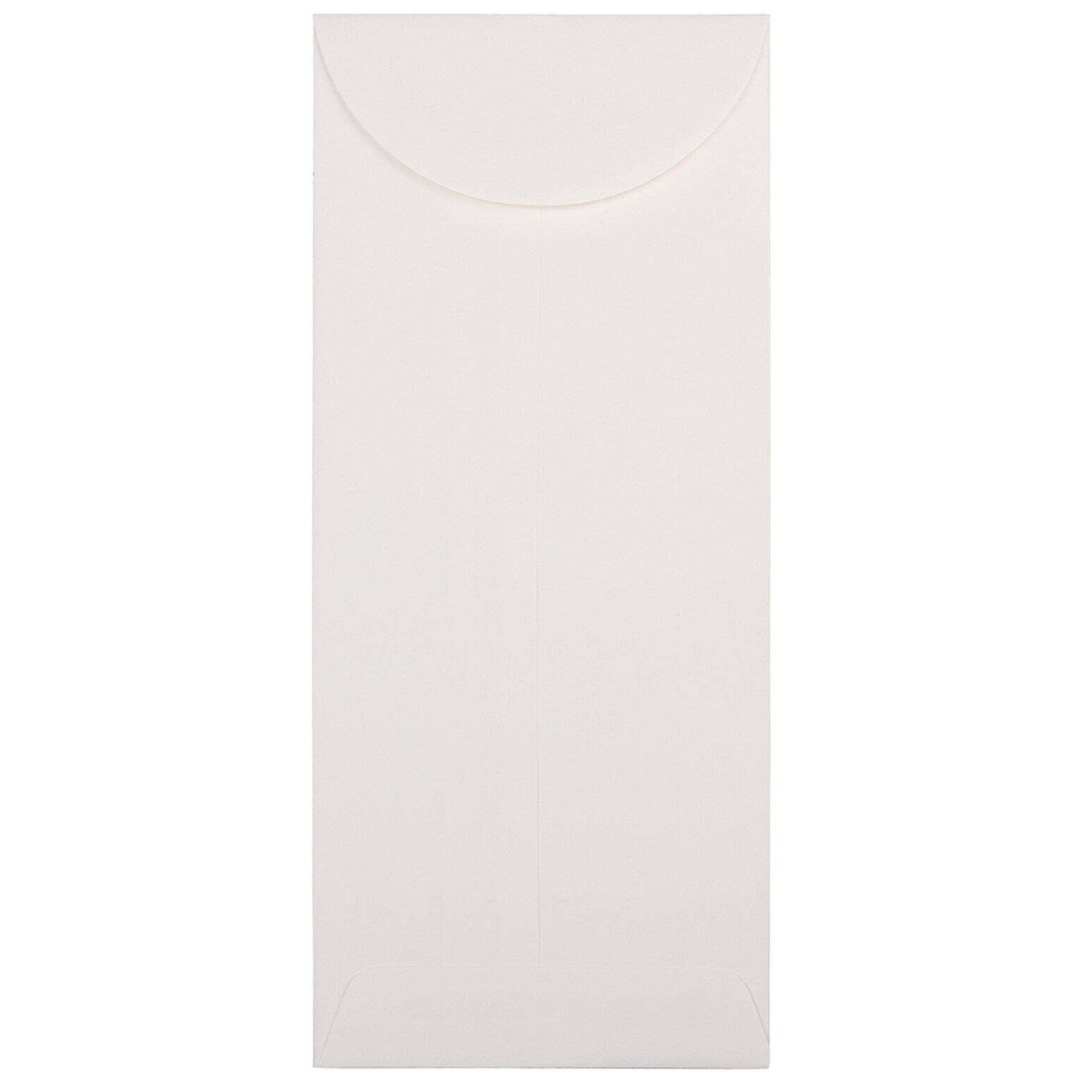 JAM Paper Strathmore Open End #11 Currency Envelope, 4 1/2 x 10 3/8, Bright White Wove, 50/Pack (191251I)