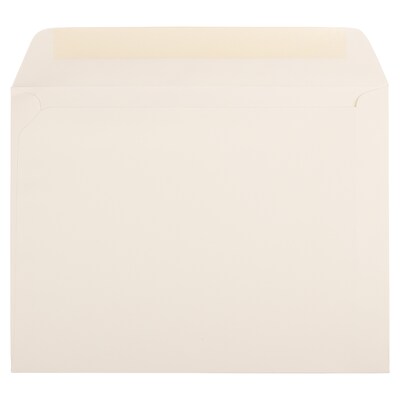 JAM Paper® 9 x 12 Booklet Strathmore Envelopes, Ivory Wove, 25/Pack (194504)