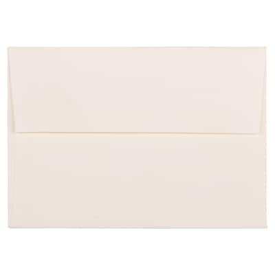JAM Paper 4Bar A1 Strathmore Invitation Envelopes, 3.625 x 5.125, Natural White Wove, 50/Pack (19489