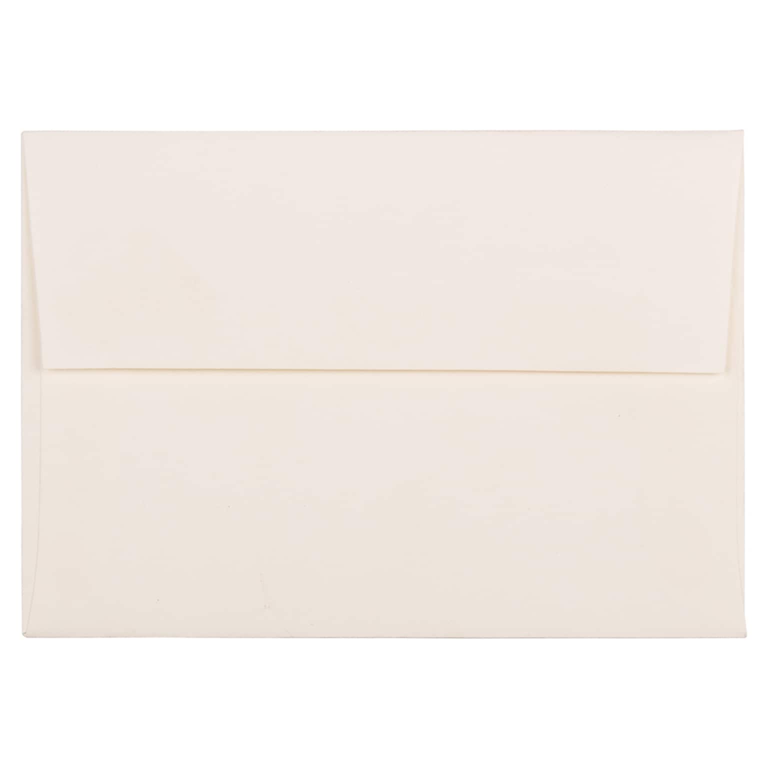 JAM Paper 4Bar A1 Strathmore Invitation Envelopes, 3.625 x 5.125, Natural White Wove, 25/Pack (194891)