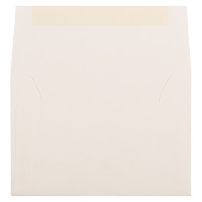 JAM Paper 4Bar A1 Strathmore Invitation Envelopes, 3.625 x 5.125, Natural White Laid, 25/Pack (90091