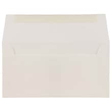 JAM Paper Monarch Strathmore Invitation Envelopes, 3.875 x 7.5, Bright White Wove, 25/Pack (196556)
