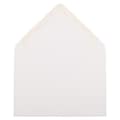 JAM Paper A7 Strathmore Invitation Envelopes with Euro Flap, 5.25 x 7.25, Bright White Laid, 50/Pack