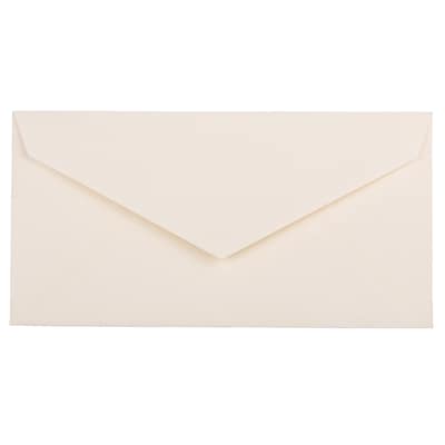 JAM Paper® Monarch Strathmore Invitation Envelopes, 3.875 x 7.5, Natural White Wove, Bulk 1000/Carto