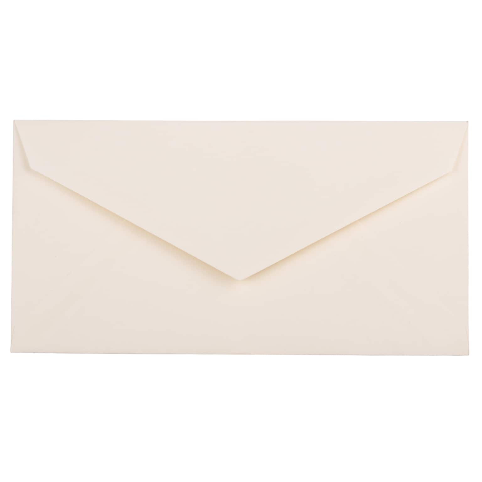 JAM Paper® Monarch Strathmore Invitation Envelopes, 3.875 x 7.5, Natural White Wove, Bulk 500/Box (3197090H)