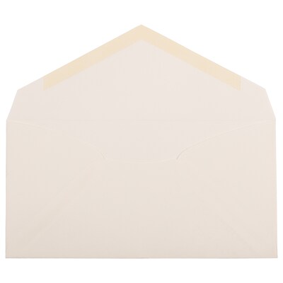 JAM Paper® Monarch Strathmore Invitation Envelopes, 3.875 x 7.5, Natural White Wove, Bulk 500/Box (3