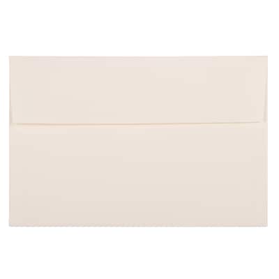 JAM Paper A9 Strathmore Invitation Envelopes, 5.75 x 8.75, Natural White Wove, 50/Pack (31911141I)