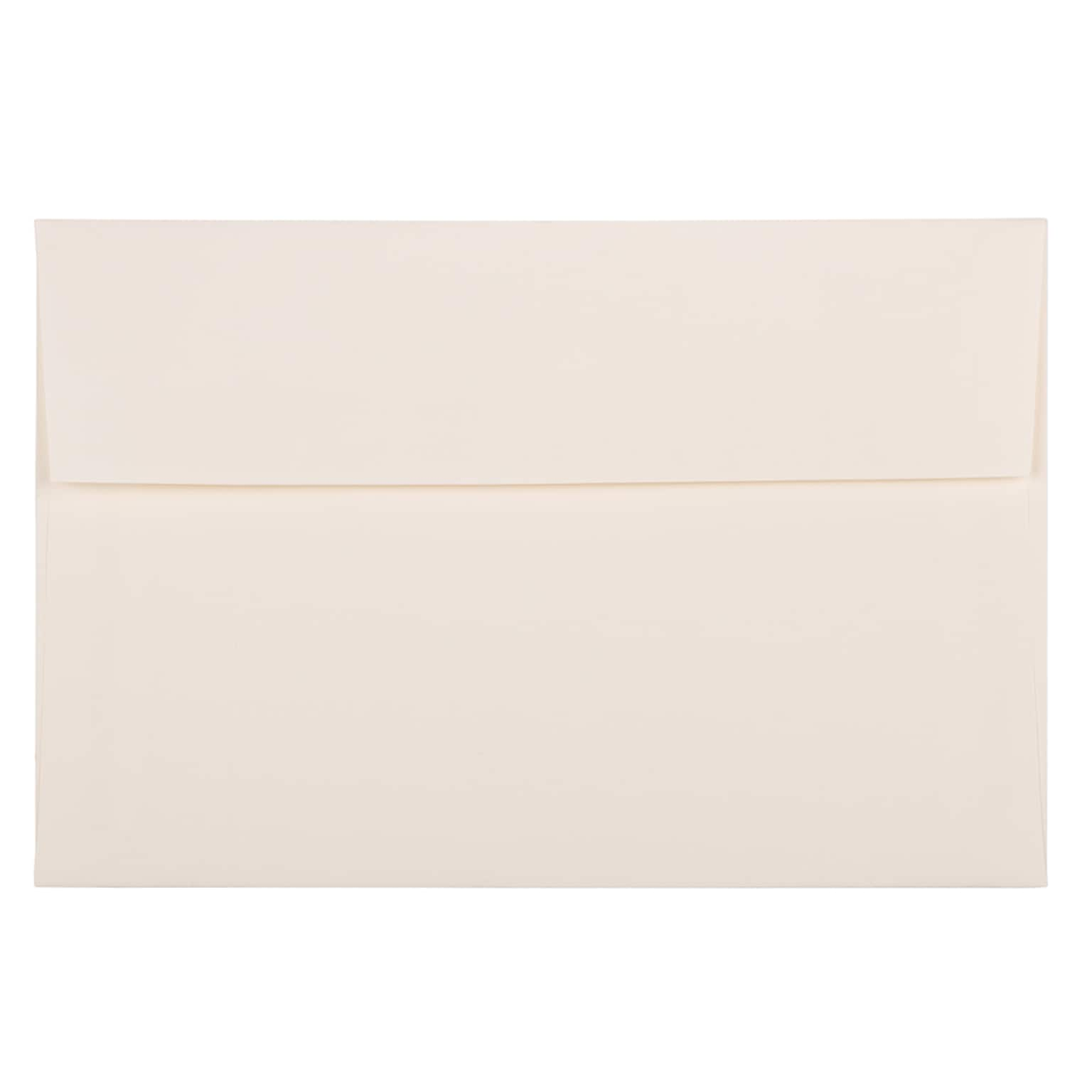 JAM Paper A9 Strathmore Invitation Envelopes, 5.75 x 8.75, Natural White Wove, Bulk 250/Box (31911141H)