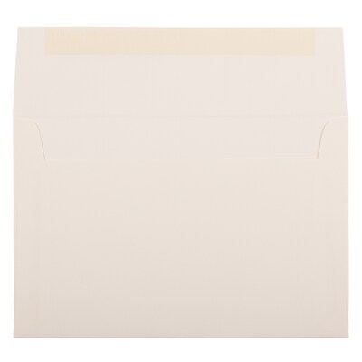 JAM Paper A9 Strathmore Invitation Envelopes, 5.75 x 8.75, Natural White Wove, 50/Pack (31911141I)