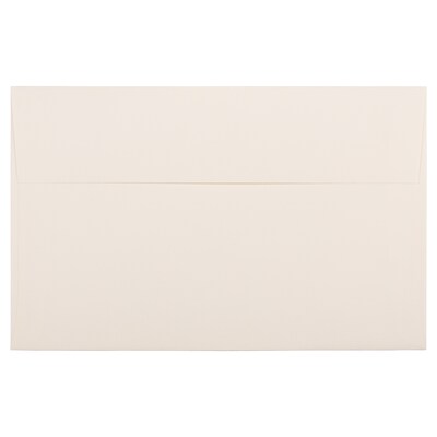 JAM Paper A10 Strathmore Invitation Envelopes, 6 x 9.5, Natural White Linen, 25/Pack (900789414)