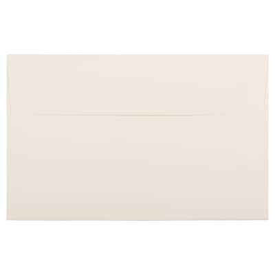 JAM Paper A10 Strathmore Invitation Envelopes, 6 x 9.5, Natural White Linen, 50/Pack (900789414I)