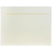 JAM Paper 10 x 13 Booklet Strathmore Envelopes, Natural White Wove, 100/Pack (900797158C)