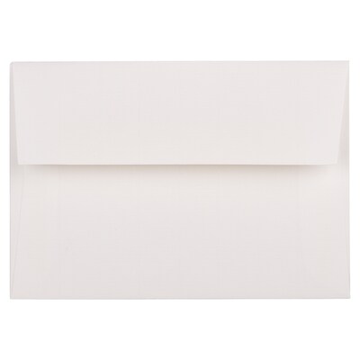 JAM Paper® 4Bar A1 Strathmore Invitation Envelopes, 3.625 x 5.125, Bright White Wove, 25/Pack (90092