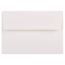 JAM Paper® 4Bar A1 Strathmore Invitation Envelopes, 3.625 x 5.125, Bright White Wove, 25/Pack (90092