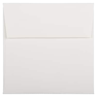 JAM Paper 6 x 6 Square Strathmore Invitation Envelopes, Bright White Wove, 25/Pack (900958831)