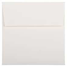 JAM Paper 6 x 6 Square Strathmore Invitation Envelopes, Bright White Wove, 25/Pack (900958831)