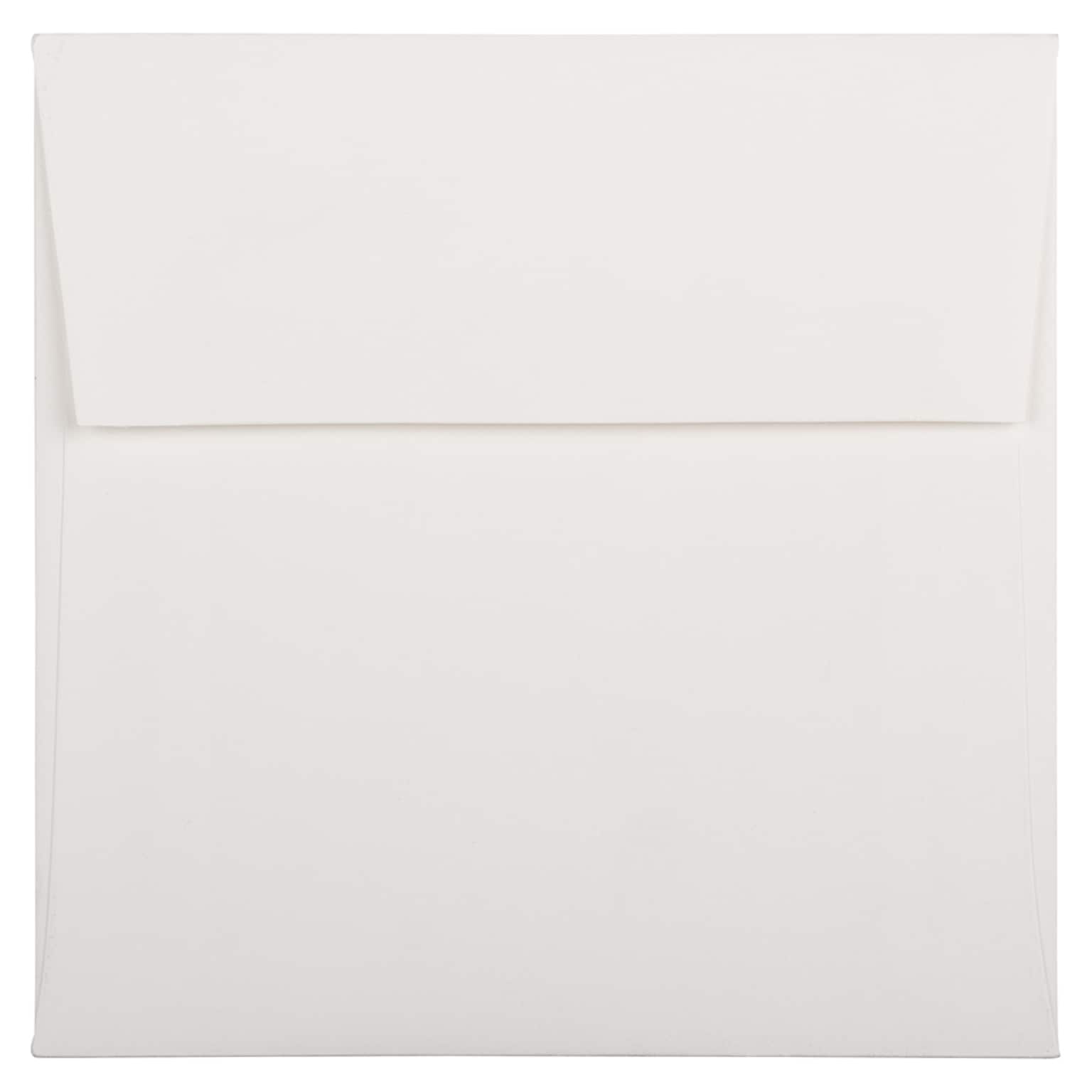 JAM Paper 6 x 6 Square Strathmore Invitation Envelopes, Bright White Wove, 25/Pack (900958831)