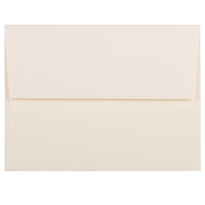 JAM Paper® A2 Strathmore Invitation Envelopes, 4.375 x 5.75, Natural White Wove, 25/Pack (5TTW613)