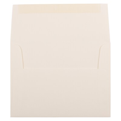JAM Paper® A2 Strathmore Invitation Envelopes, 4.375 x 5.75, Natural White Wove, Bulk 250/Box (5TTW6