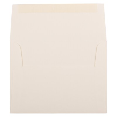 JAM Paper® A2 Strathmore Invitation Envelopes, 4.375 x 5.75, Natural White Wove, 25/Pack (5TTW613)