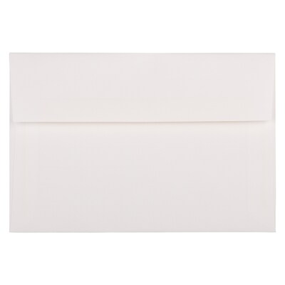 JAM Paper A8 Strathmore Invitation Envelopes, 5.5 x 8.125, Bright White Wove, 25/Pack (STTW761)