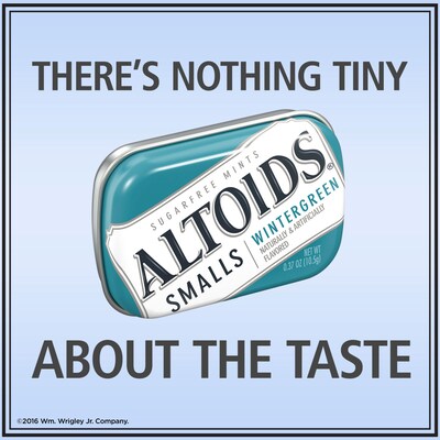 Altoids Smalls Sugar Free Wintergreen Mints, 3.33 oz., 9/Pack (209-00487)