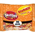 Skittles and Starburst Original Candy Bag, 90 Fun Size Pieces, 34.71 oz (MMM28786)