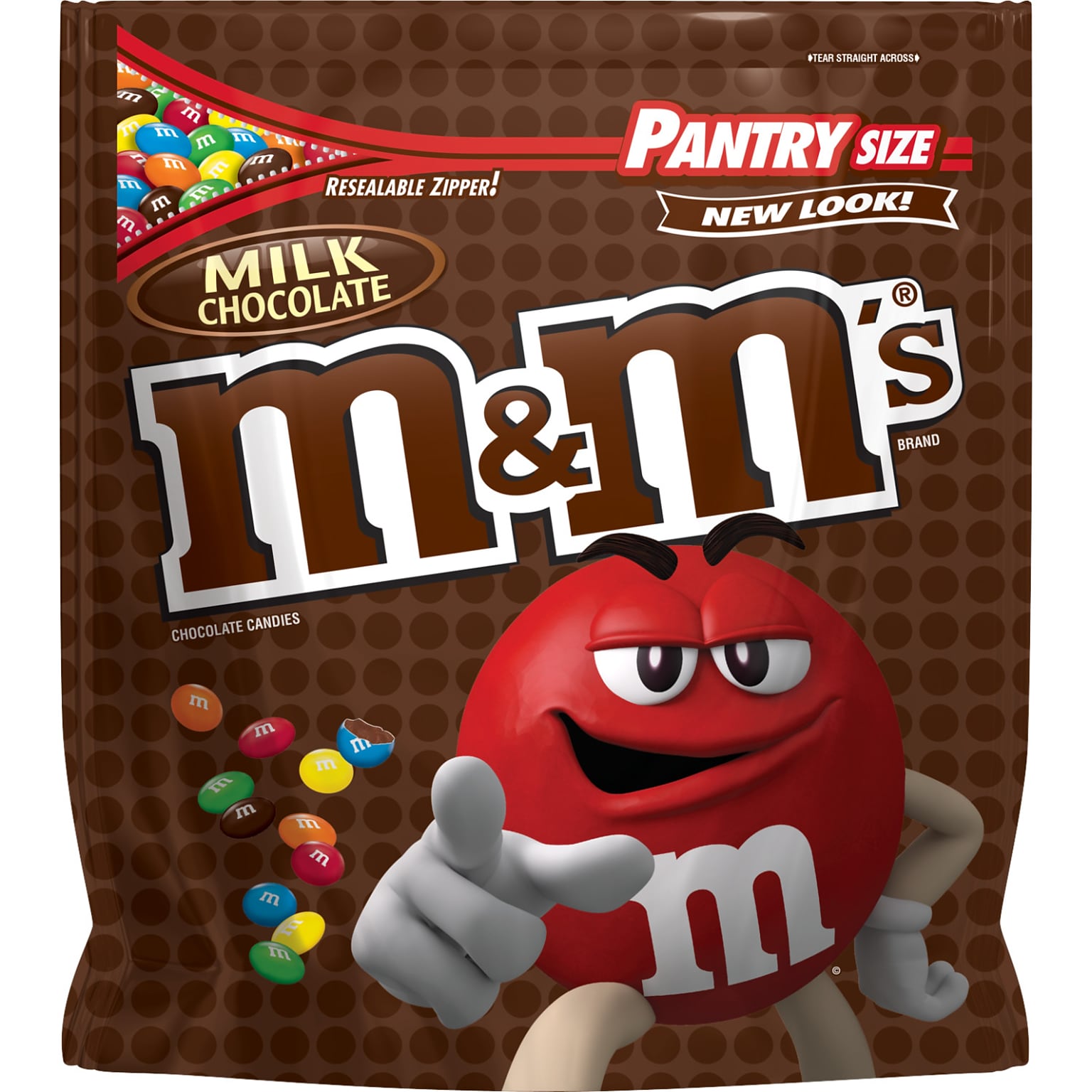 M&MS Milk Chocolate Candy, 56 oz Resealable Bag (209-00059)