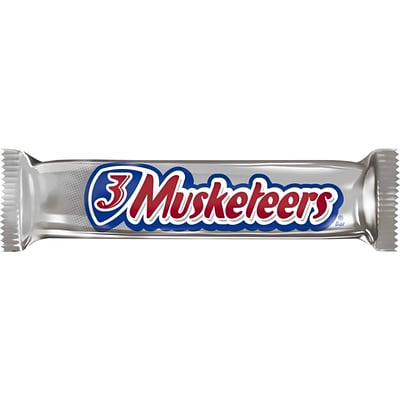 3 Musketeers Chocolate Candy Bars, 1.92 oz, Pack of 36 (MMM42208)